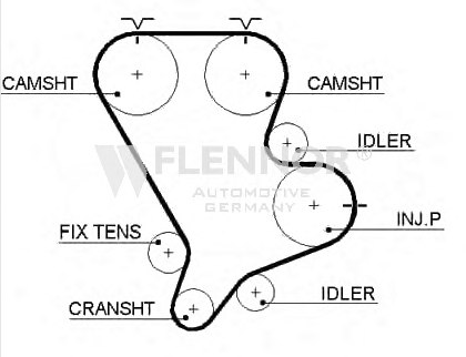 FLENNOR 4443V Timing Belt